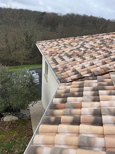 Pose de gouttières aluminium sur une maison individuelle